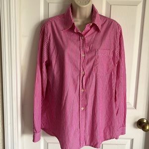 Evan Picone  pinstripes Buttons Down Shirt